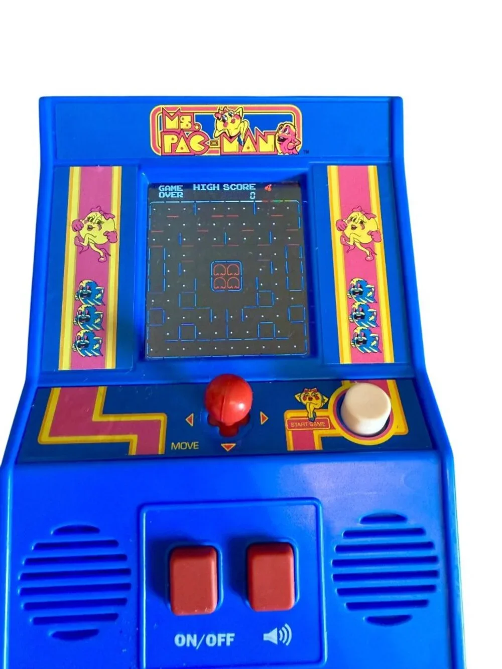 MS PAC-MAN MINIATURE ARCADE VIDEO GAME - 2018 BANDAI NAMCO!  RETRO CLASSIC!!